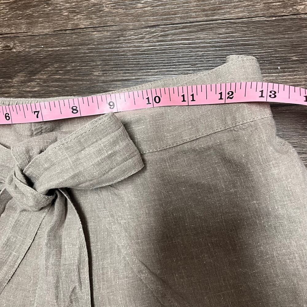 Patagonia Garden Island Short XS Beige Linen Hemp Tie Waist Coastal Summer Beach - Picture 7 of 11